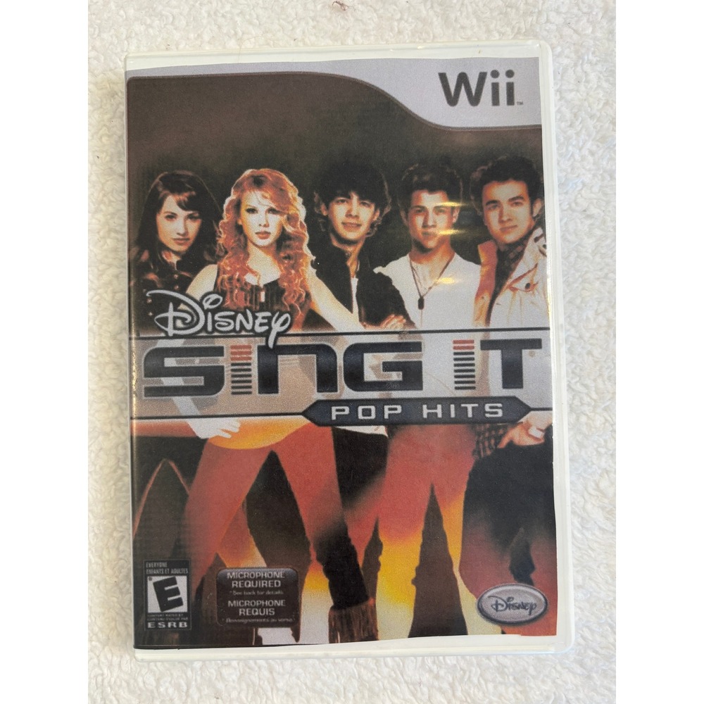 Disney Sing It Pop Hits Nintendo Wii Game Taylor Swift Jonas Brother Miley Cyrus